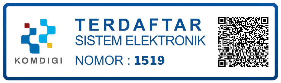 Terdaftar Sistem Elektronik Komdigi Nomor 1519